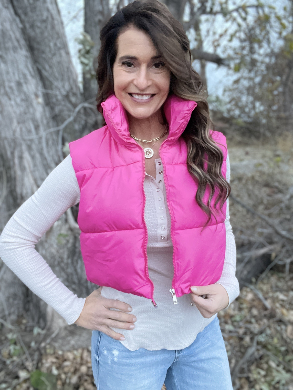 Out And About Cinched Crop Puffer Vest In 4 Colors *Final Sale*