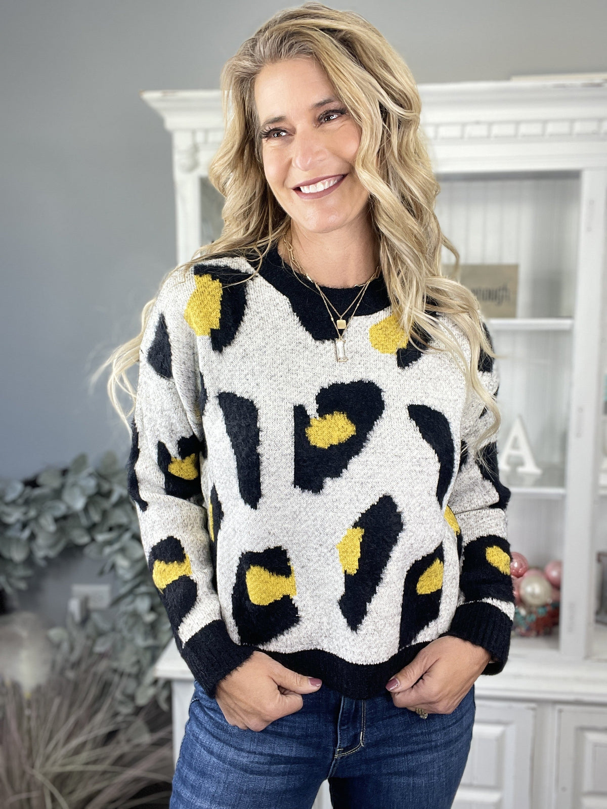 Cozy Abstract Animal Sweater *Final Sale*