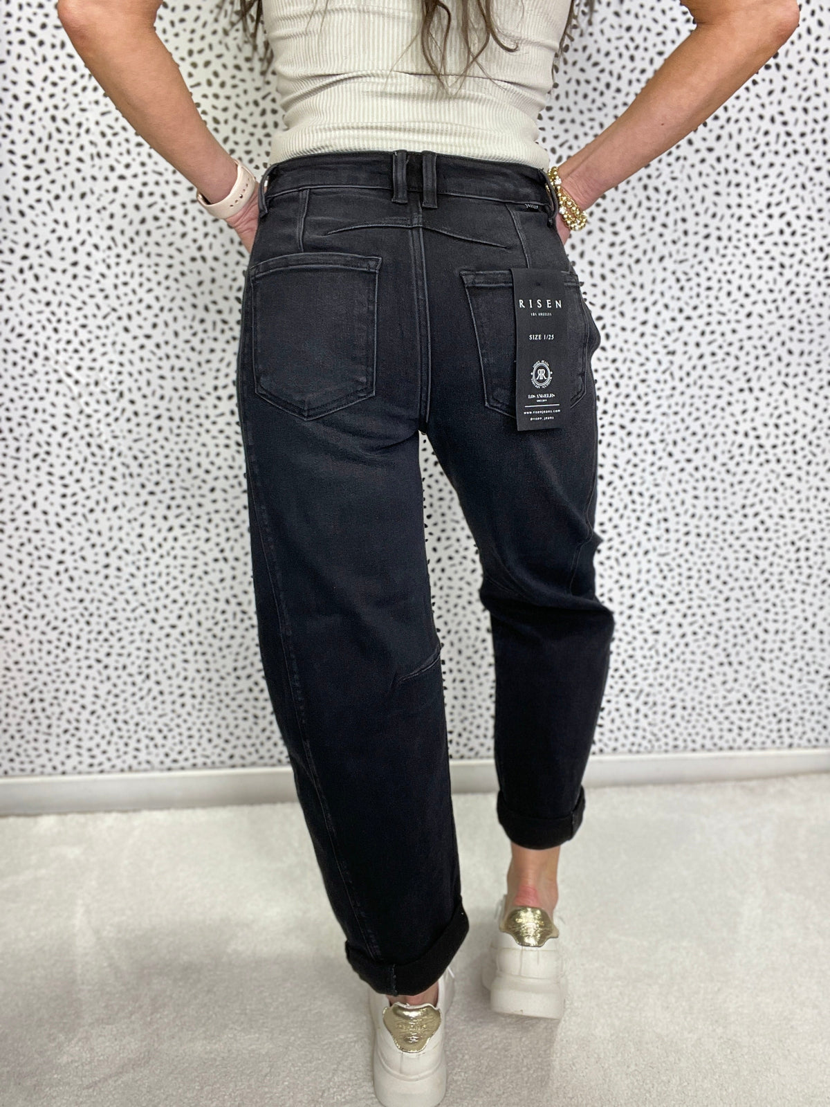 Risen Melissa Barrel Jeans 901 In Black