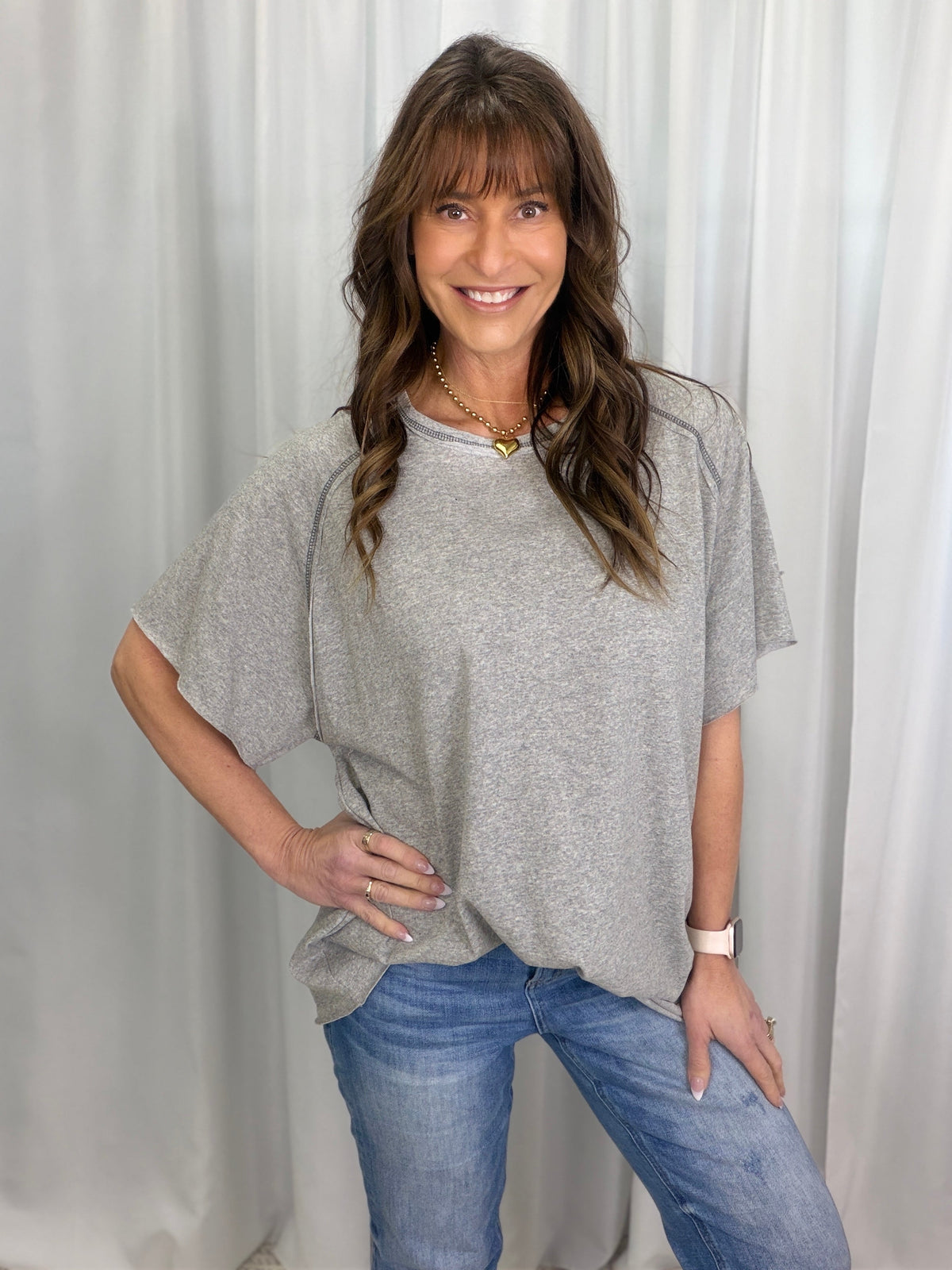 POL Very True Round Neck Short Sleeve Top In 4 Colors