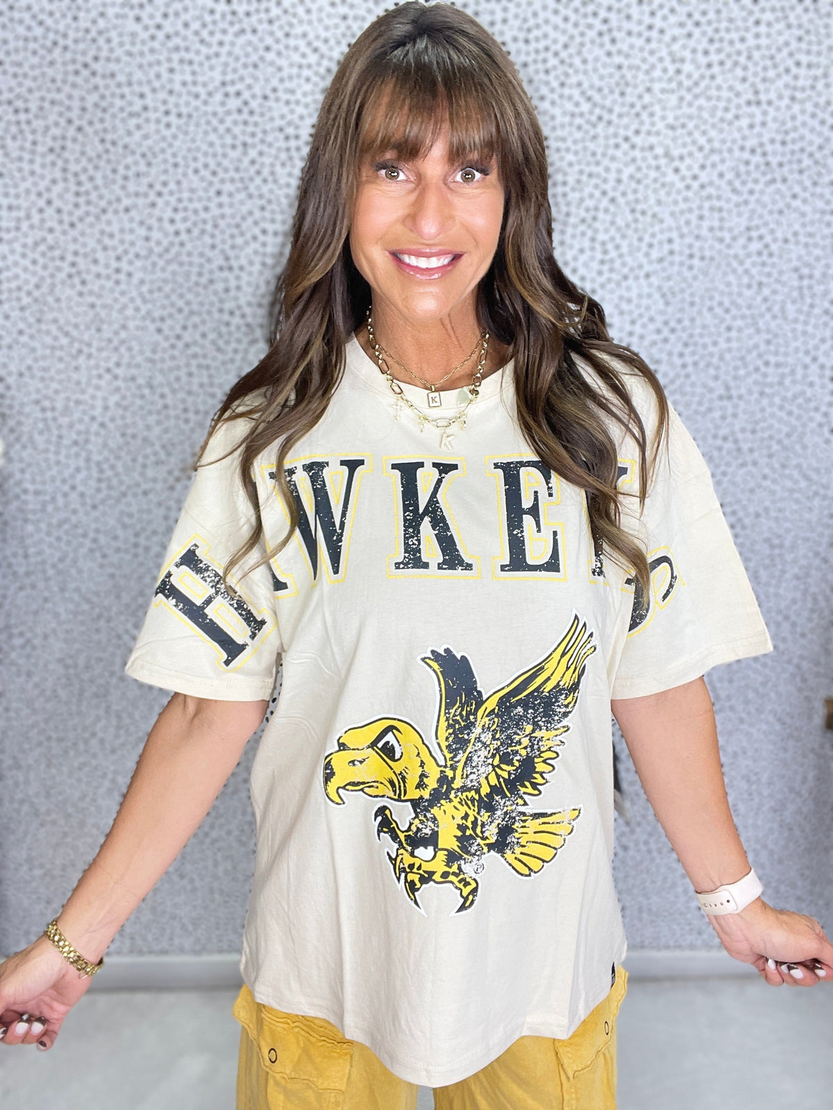 Iowa Southern Split Oversized Band Tee in 2 Colors