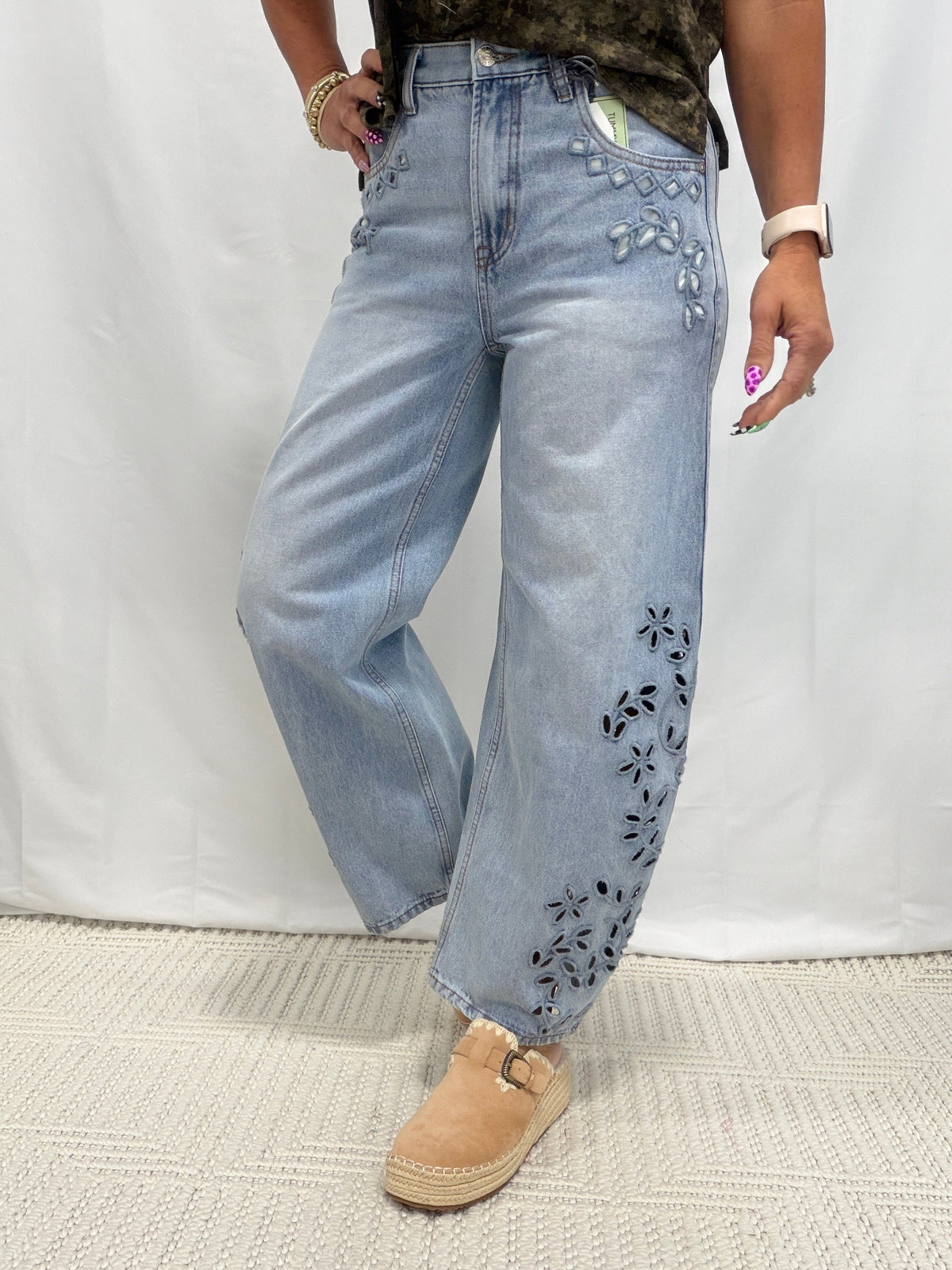 The Wildflower Barrel Jeans