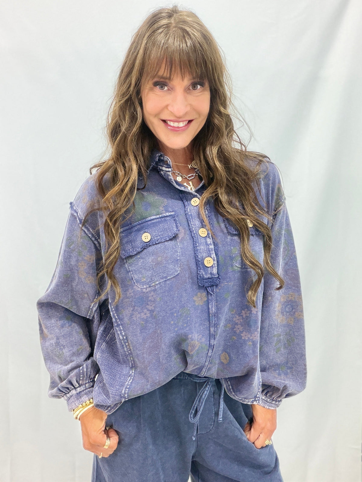 Wildflower Whisper Mineral Wash Top In 6 Colors