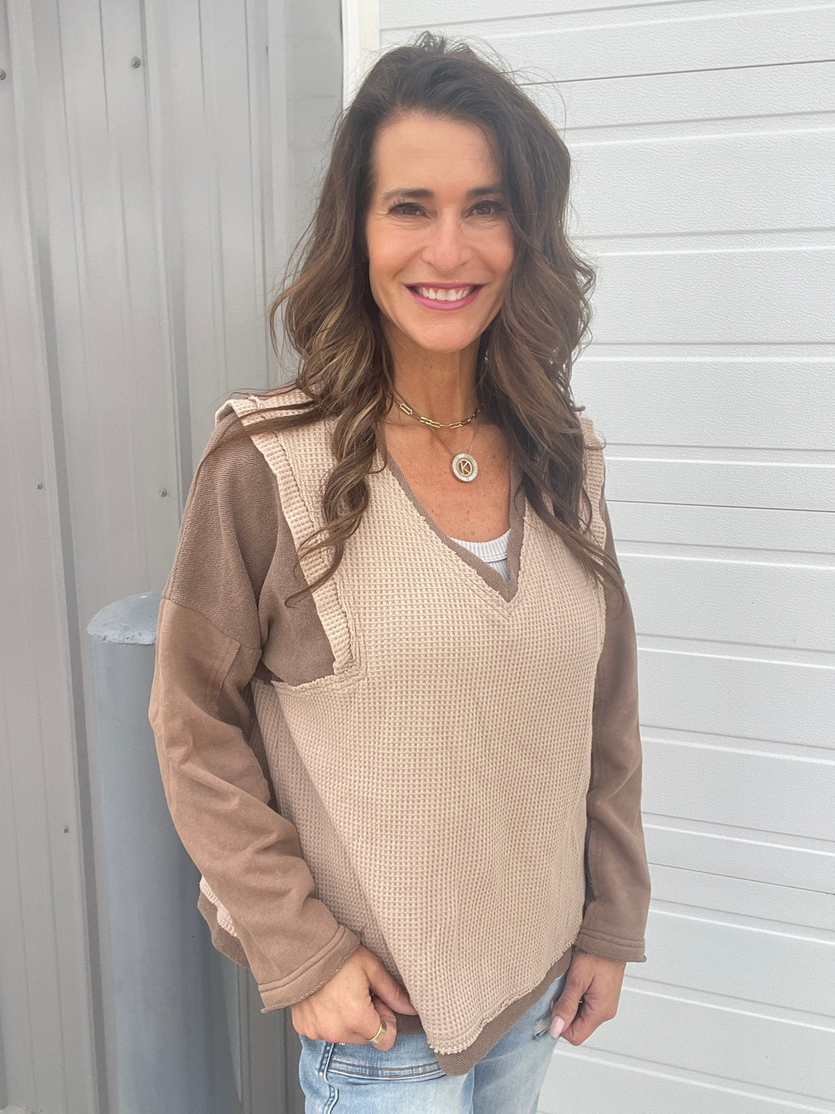 Pol Prove Me Wrong Waffle Knit Top in 2 Colors *Final Sale*