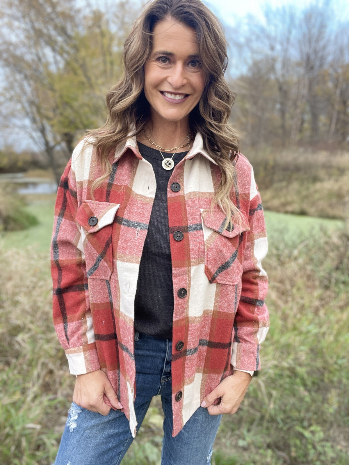 Perfect World Plaid Shacket In 3 Colors *Final Sale*