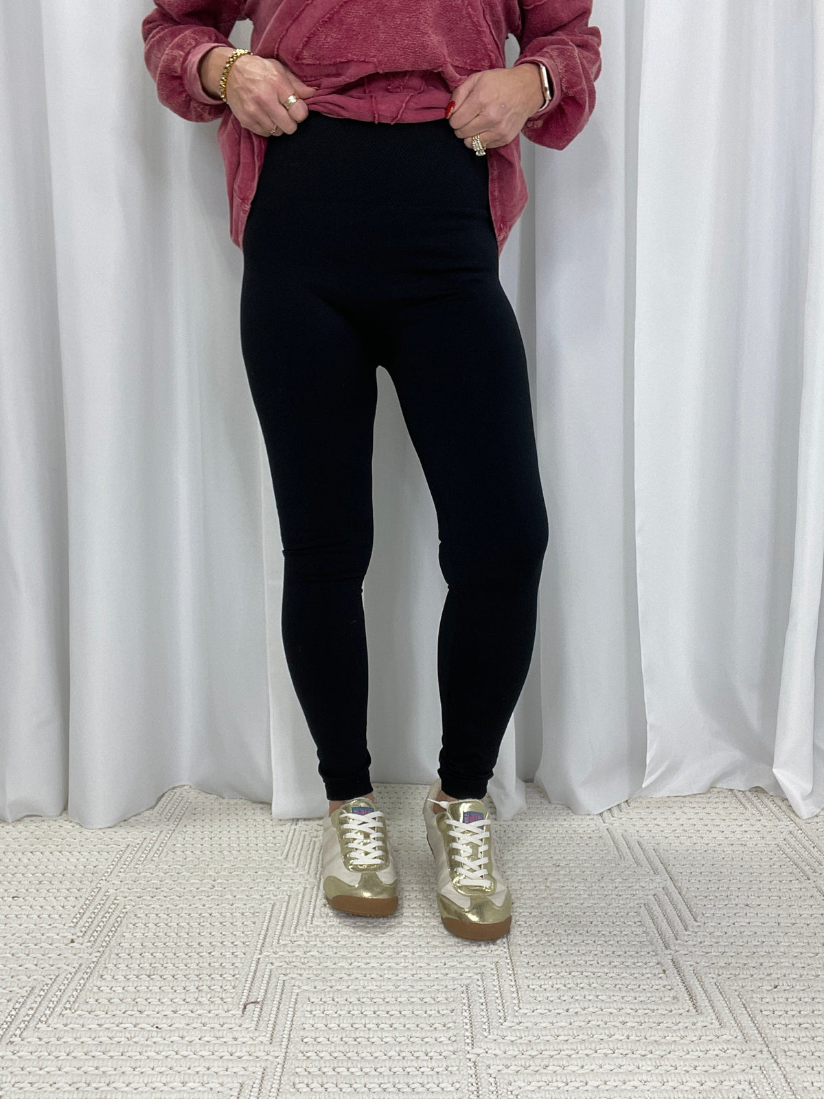 Black Favorite Fleece Lined Leggings *Final Sale*
