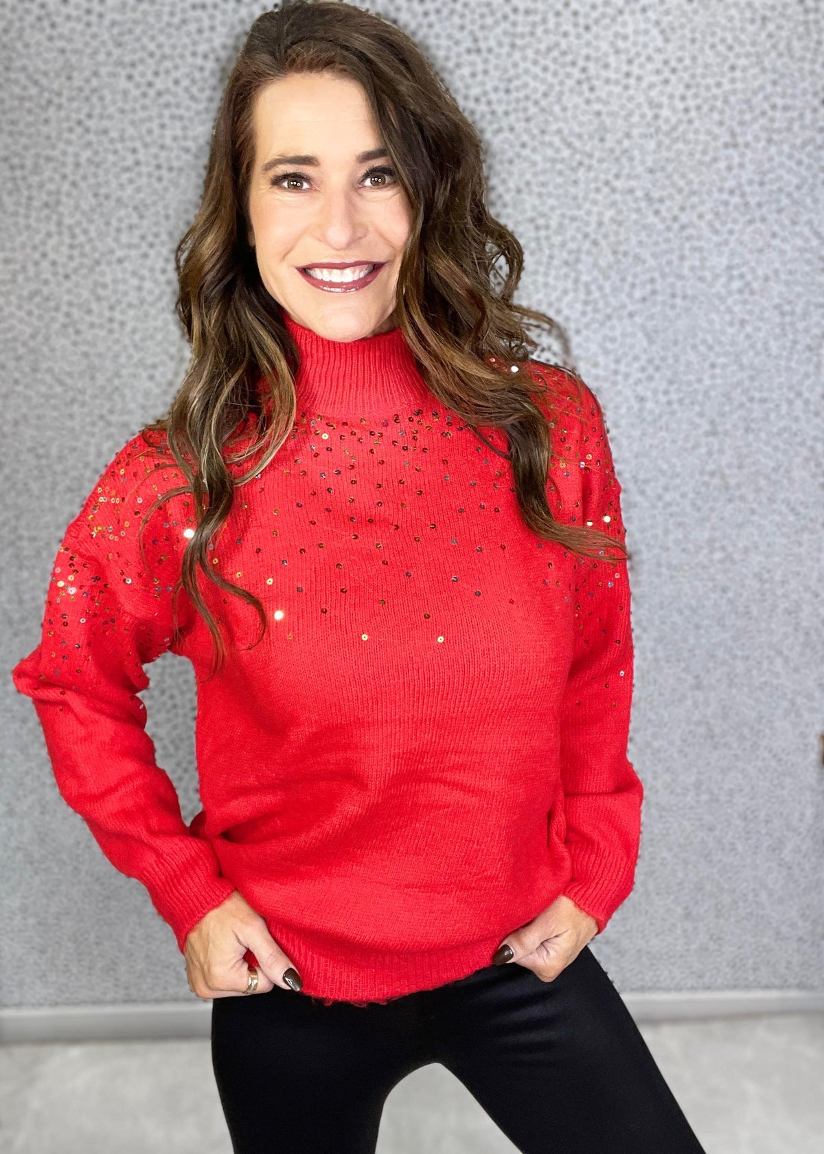 Shimmer Bliss Sequin Detail Sweater