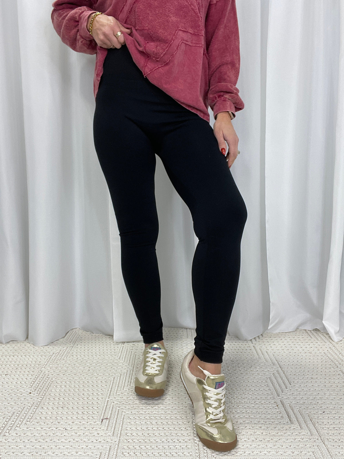 Black Favorite Fleece Lined Leggings *Final Sale*