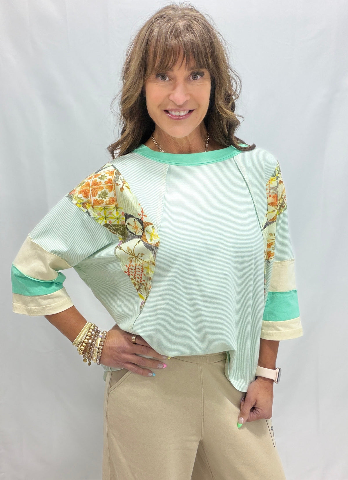 Garden Path Oversized Knit Top In 2 Colors