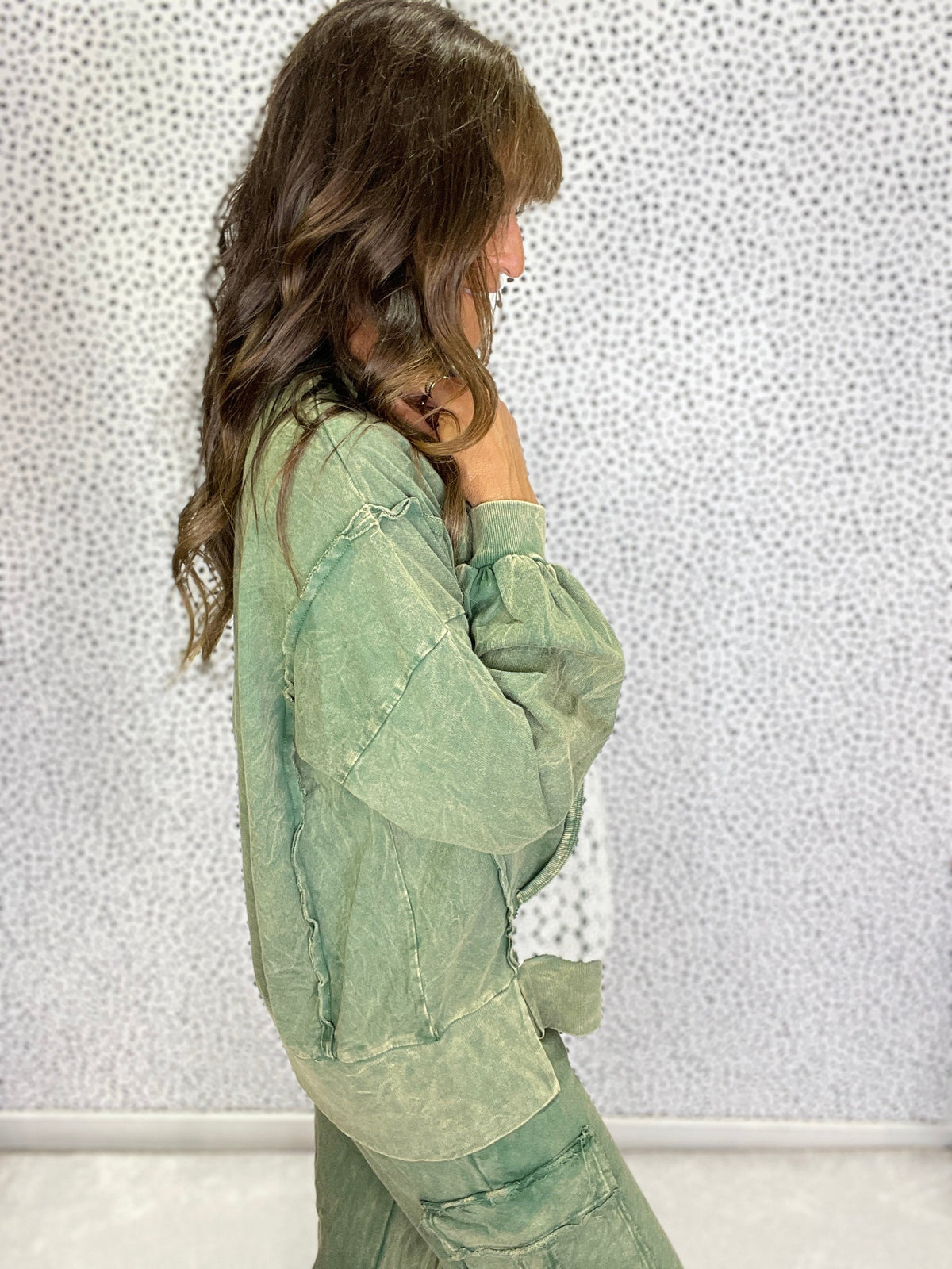 The Daisy Lace Patch Cozy Pullover In 2 Colors *Final Sale*