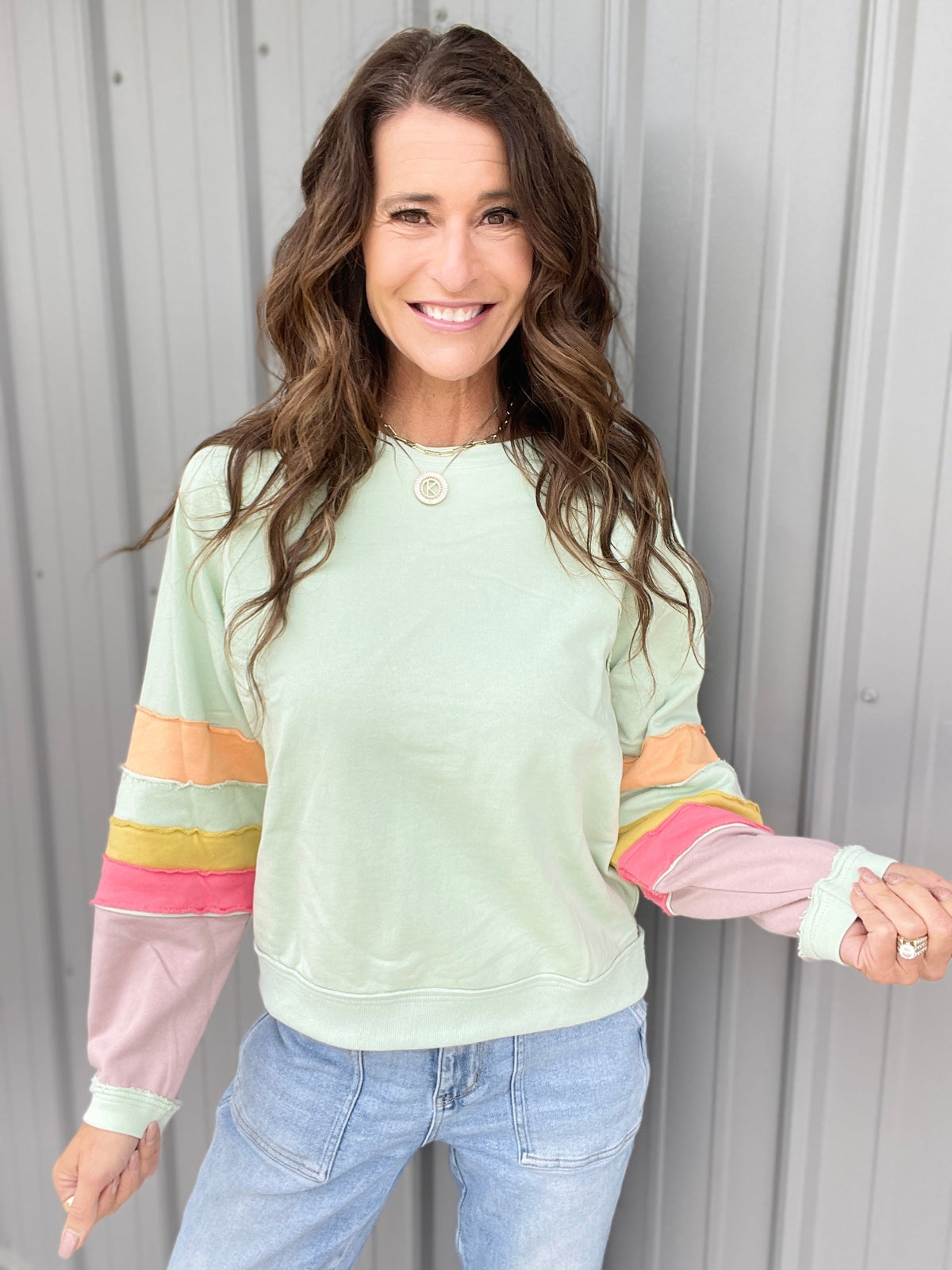 Miles On It Loose Fit Pullover In 3 Colors: Sage, Oatmeal, Mocha *Final Sale*