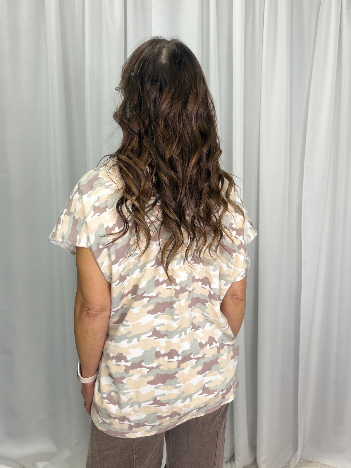 Desert Drift Camo Lightweight Sweater Top *Final Sale*