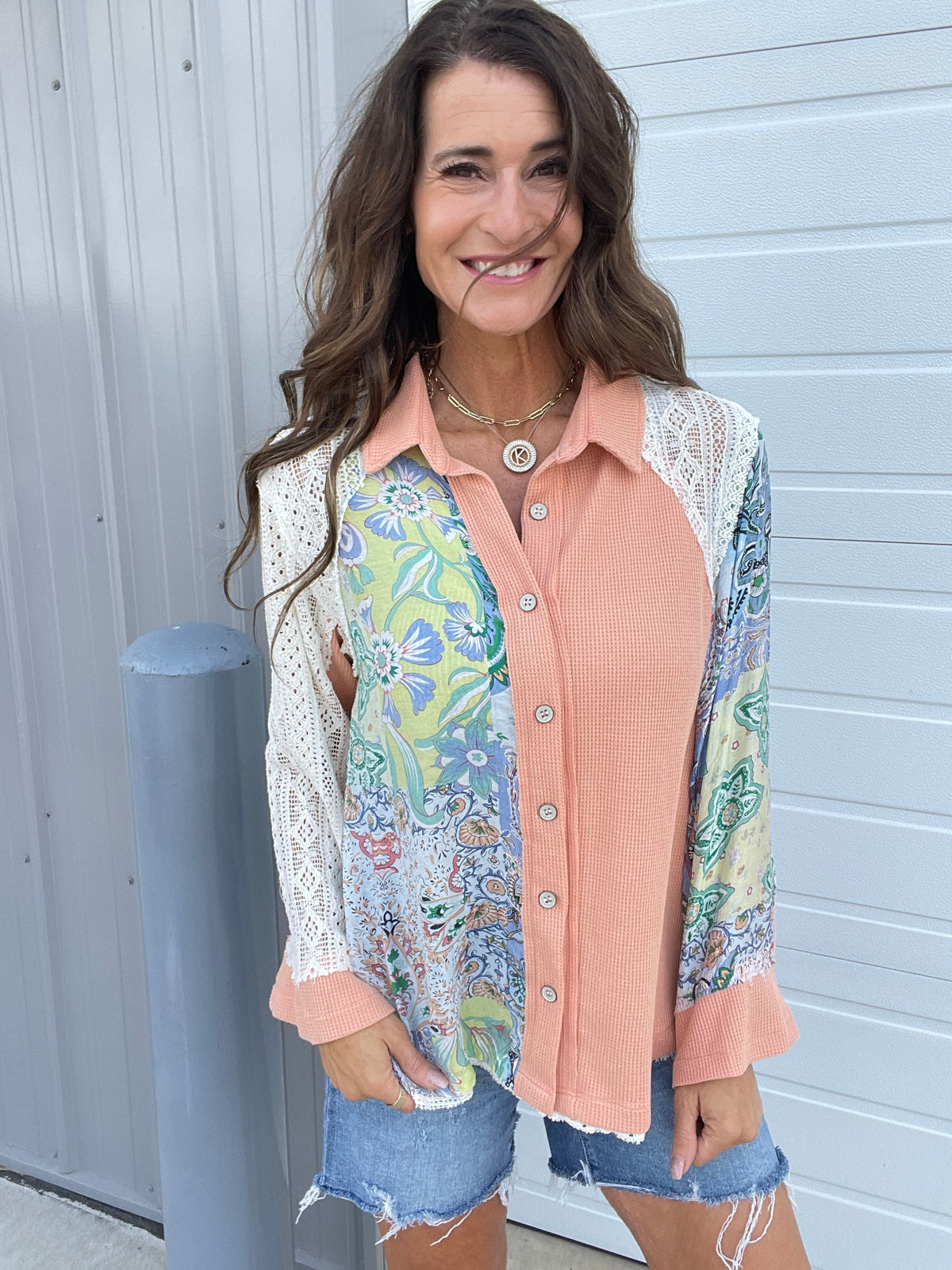 Pol Moments Ago Button Down Top In 2 Colors *Final Sale*