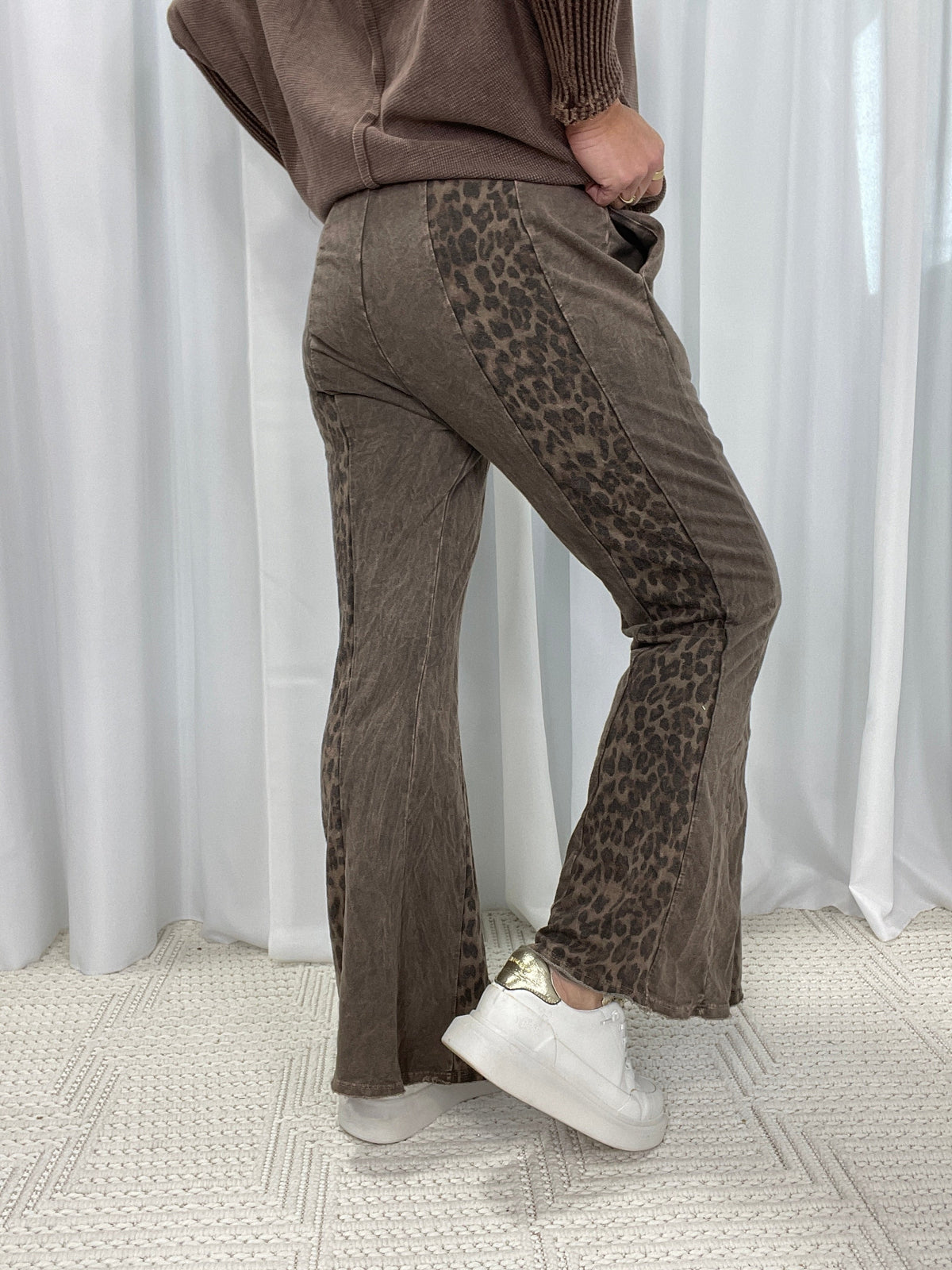 Highly Anticipated Cheetah Print Flare Pants In 3 Colors