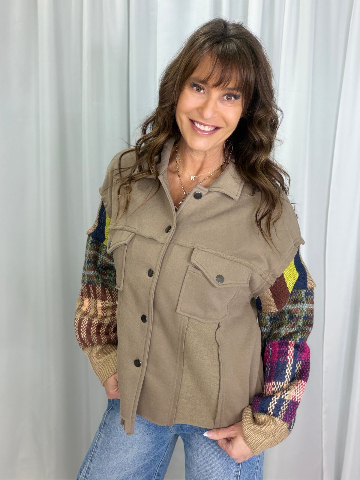 Far Away Long Sleeve Top In Mocha *Final Sale*