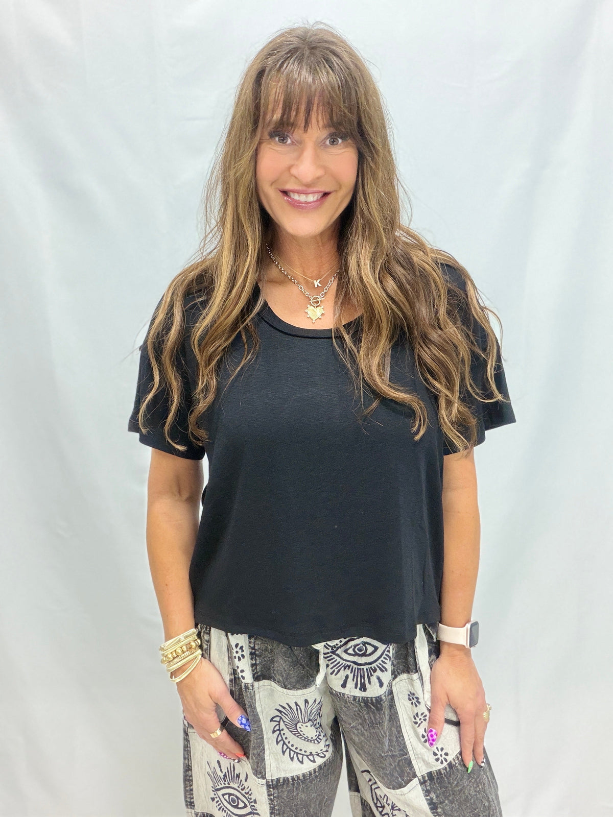 POL Louisiana Moon Short Sleeve Top In 4 Colors