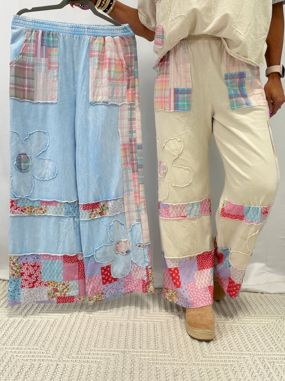 Chasing Daisies Plaid Bandana Pants In 4 Colors