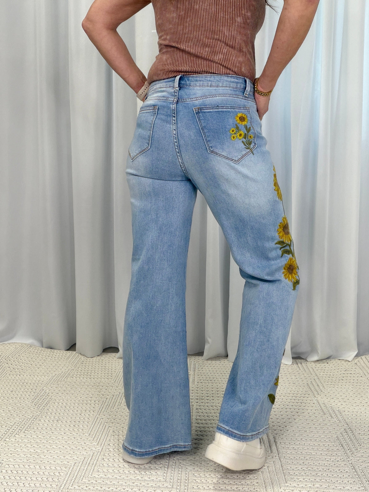 Sunshine Bloom Denim Jeans