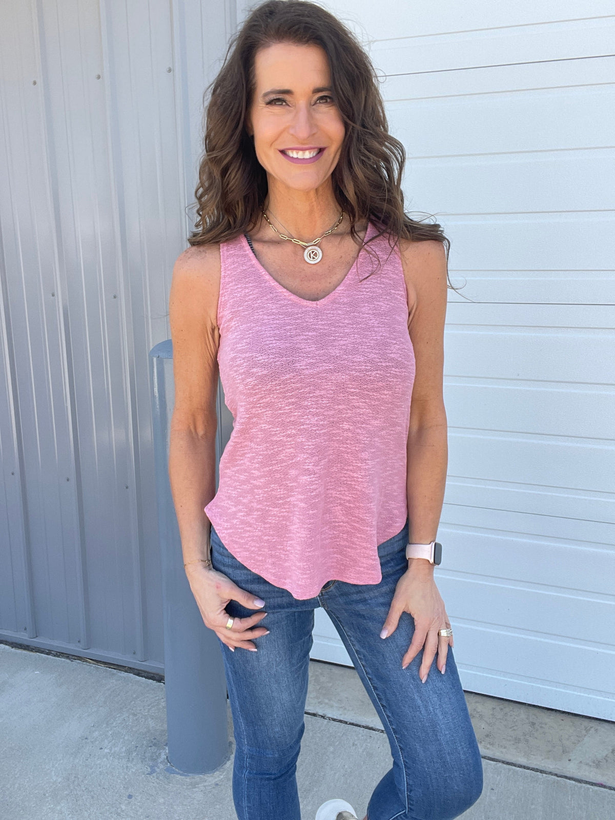 Burnout Lightweight Sweater Knit Tank Top in 6 Colors *Final Sale*