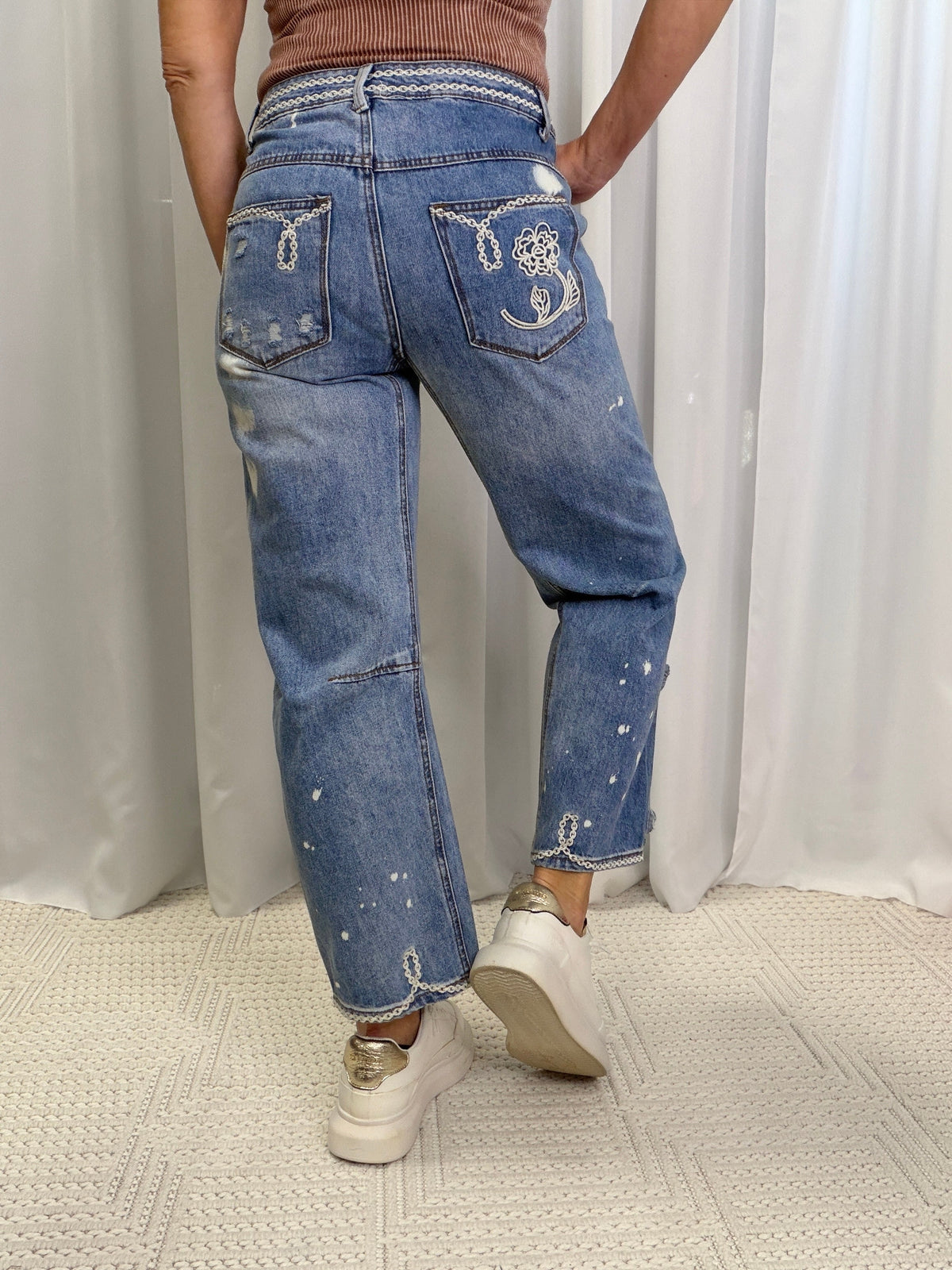 Oli & Hali Denim Daydream Wide Leg Jeans In Denim