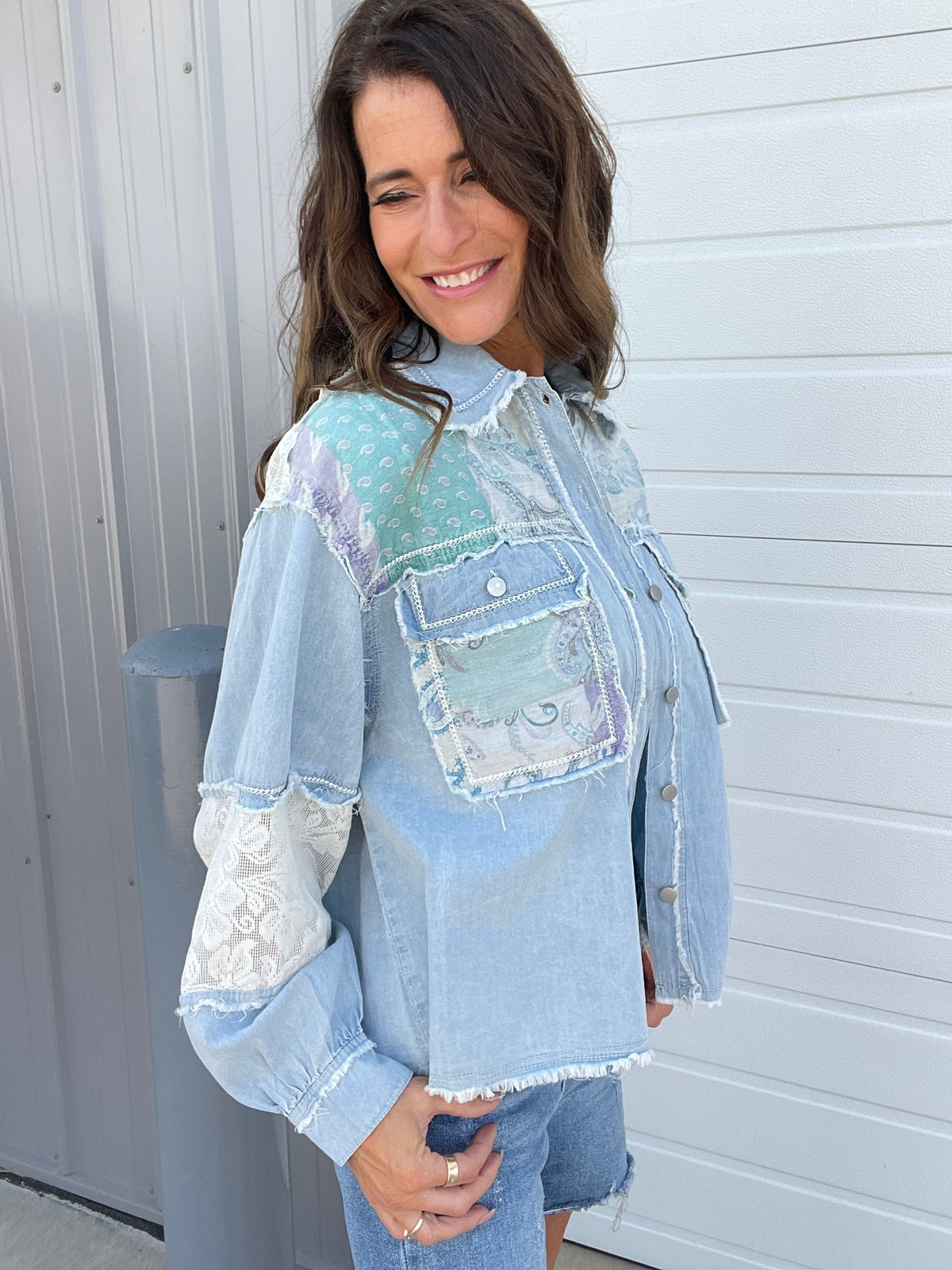 Pol Check Yourself Balloon Sleeve Shirt In 4 Colors