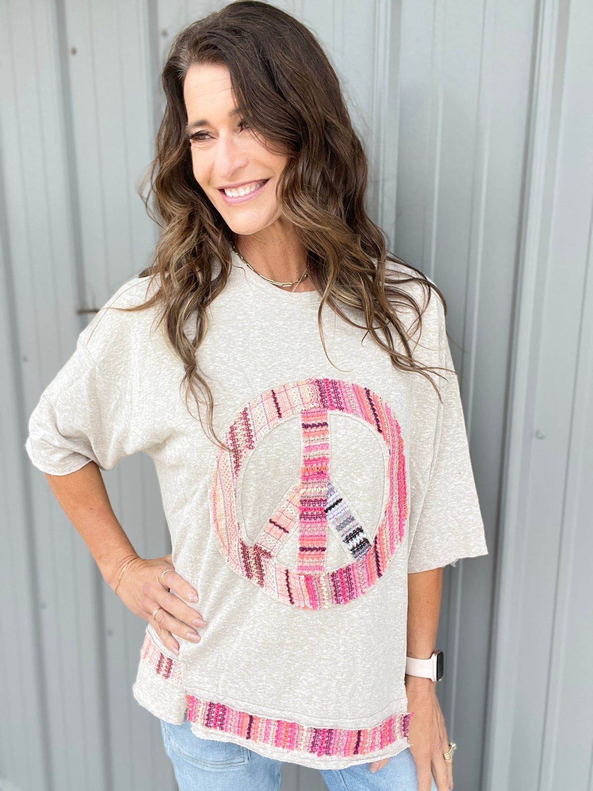 Know Peace Knit Top In 4 Colors: Rose, Oatmeal. Camel, Sage *Final Sale*