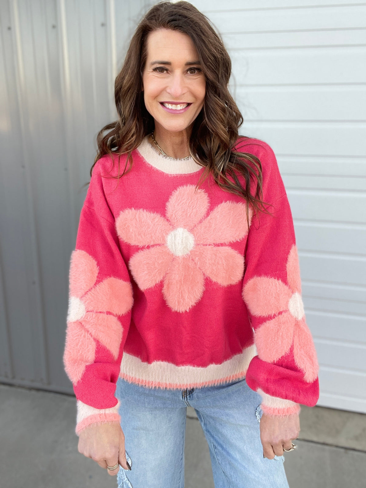 Dreaming Of Daisy Knit Sweater In 2 Colors *Final Sale*
