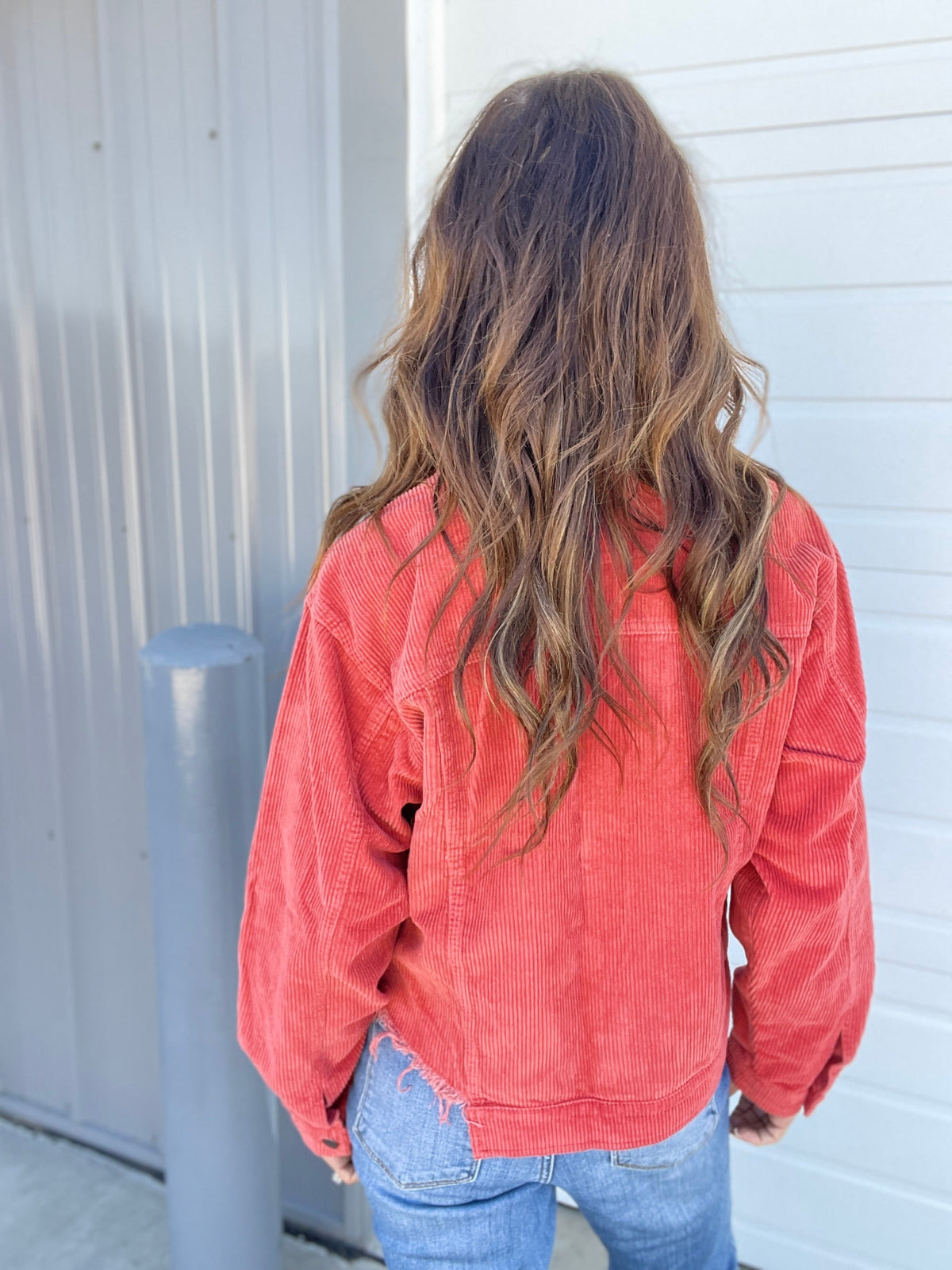 Pol Corded Delight Button Front Jacket *Final Sale*