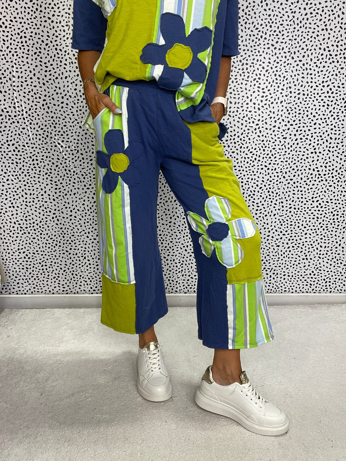 Groovy Bloom Patch Pants in 3 Colors