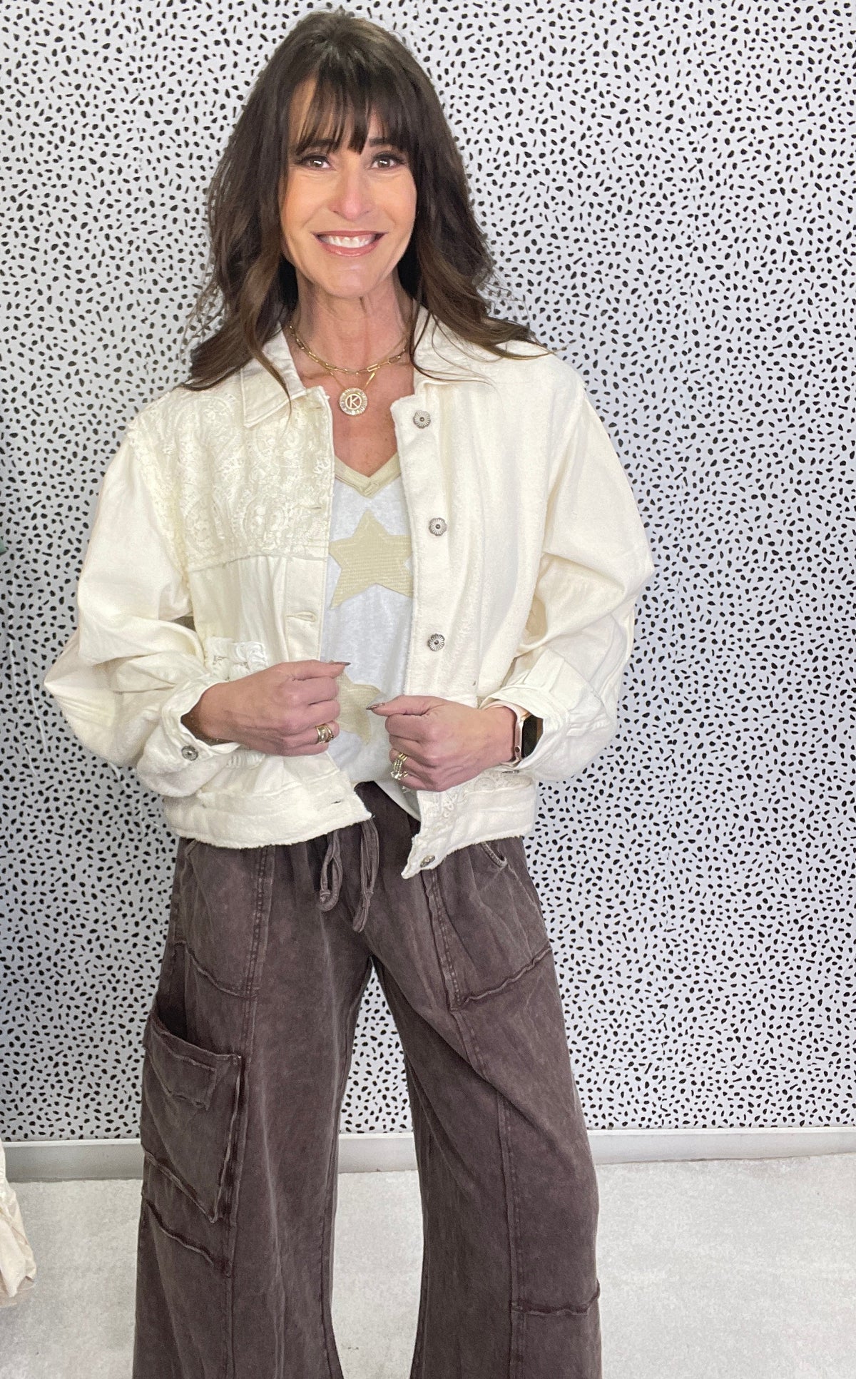 POL Faint Moonlight Crochet Detail Jacket In 3 Colors *Final Sale*