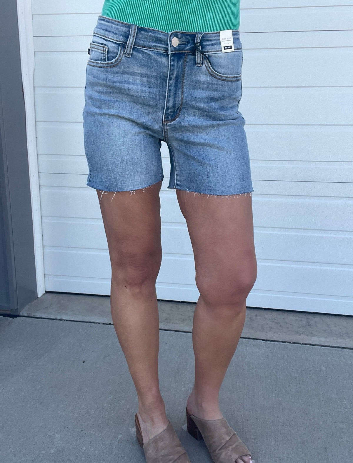 Judy Blue Willow Mid Rise Cut Off Shorts 251 *Final Sale*