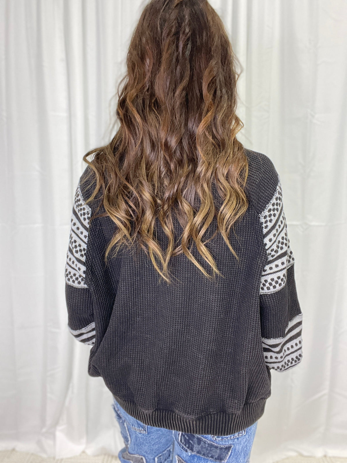 Oli & Hali Just A City Girl Mock Neck Thermal Top *Final Sale*