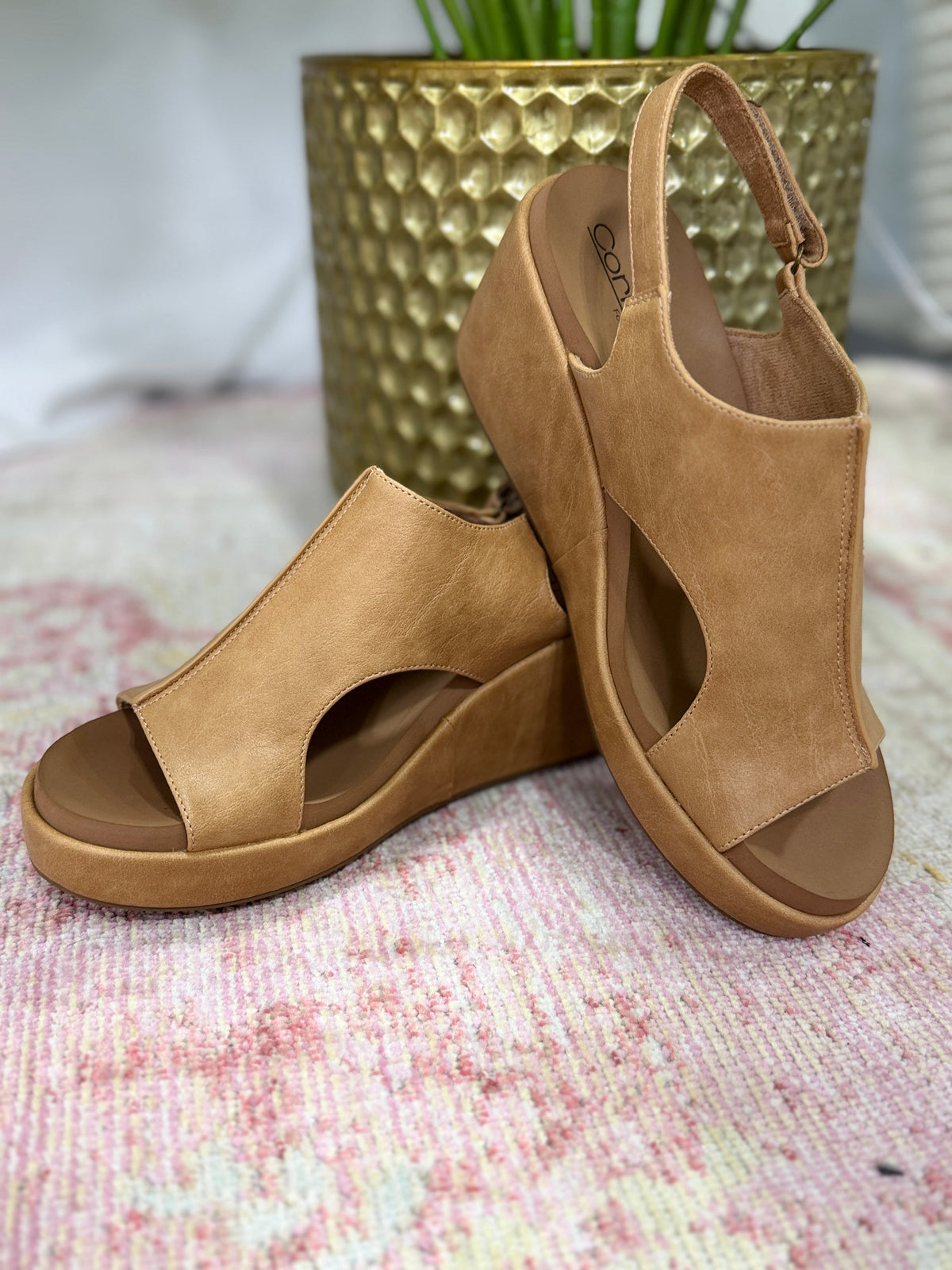 Corkys Carley Sandal In Caramel All *Final Sale*