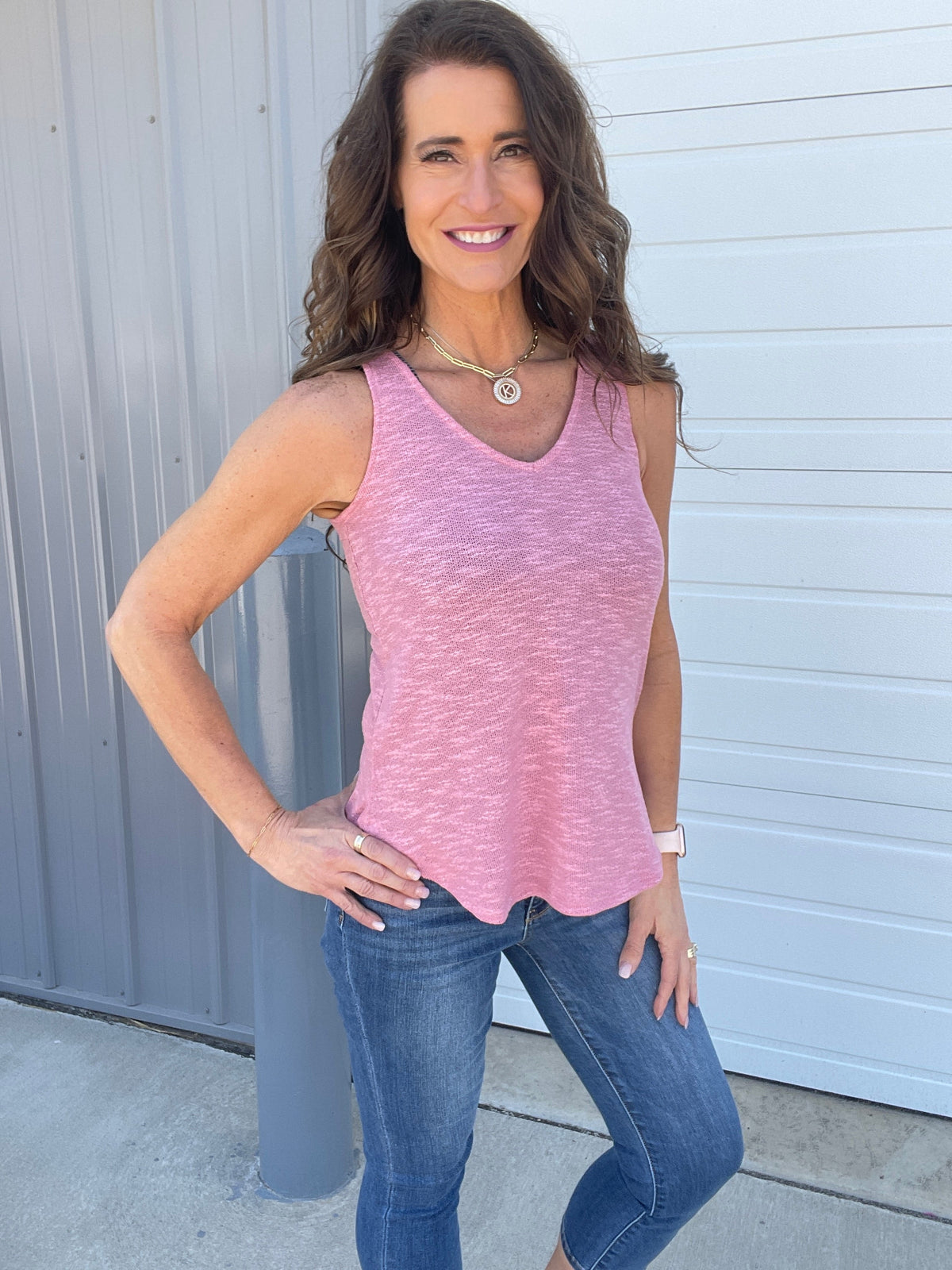 Burnout Lightweight Sweater Knit Tank Top in 6 Colors *Final Sale*