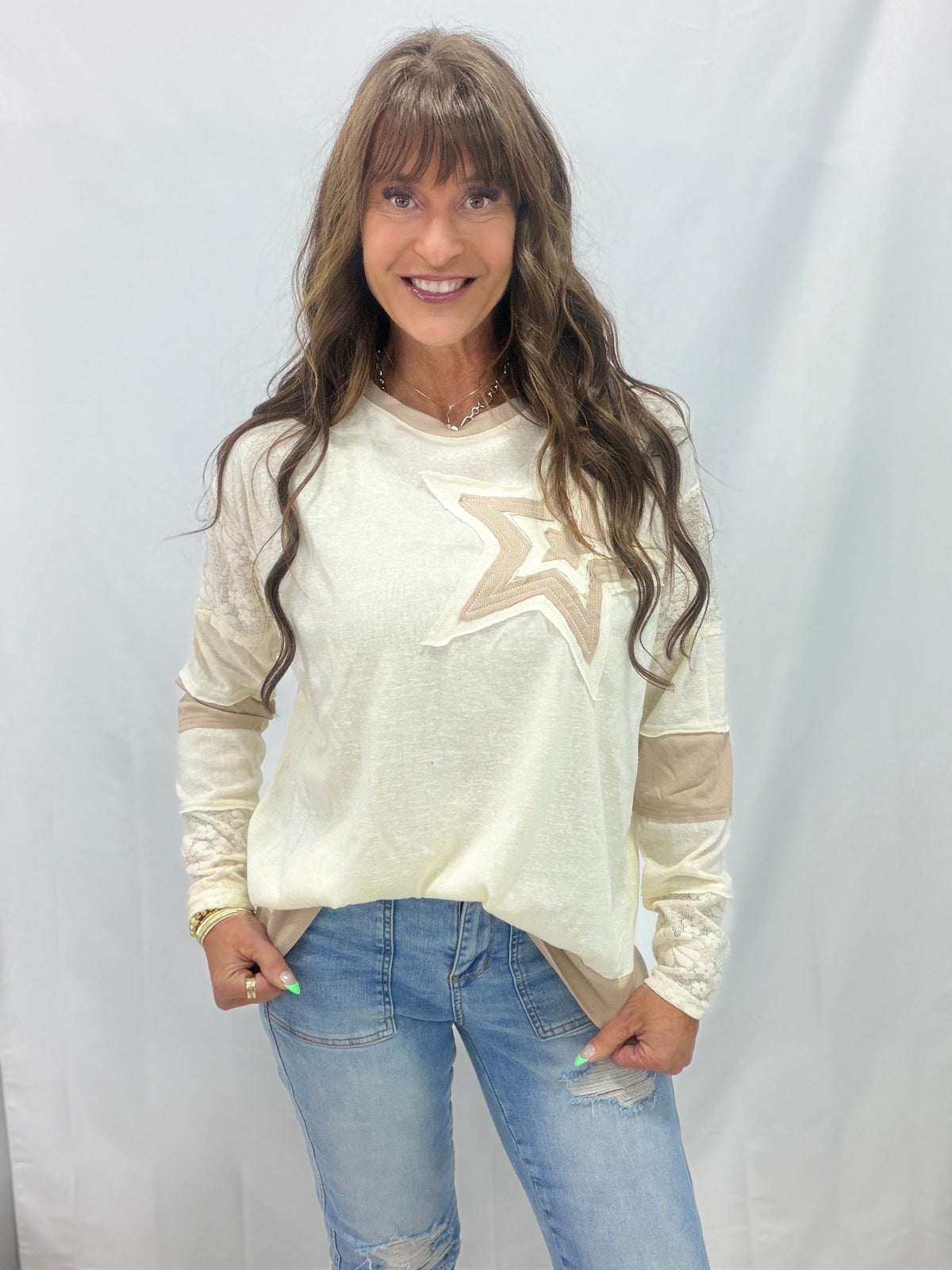 Star Power Mix Match Knit Pullover In 3 Colors