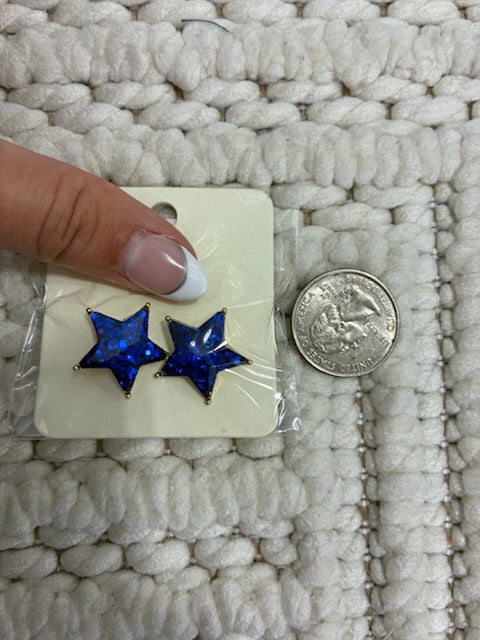 Big Fancy Star Earrings *Final Sale*