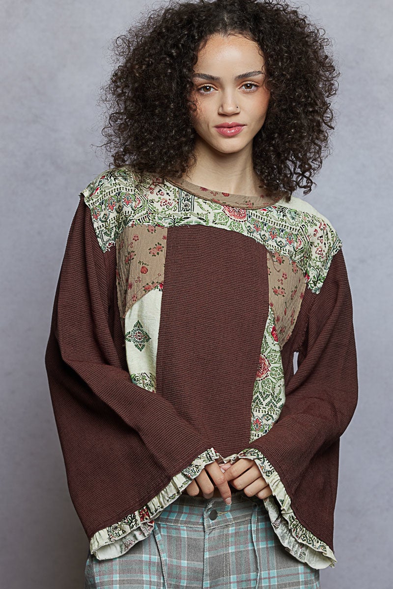 POL Made To Bloom Long Sleeve Top In 2 Colors *Final Sale*