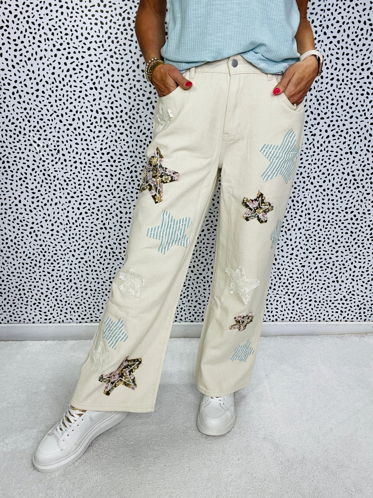 POL Stellar Ease Wide-Leg Denim Pants In 2 Colors *Final Sale*