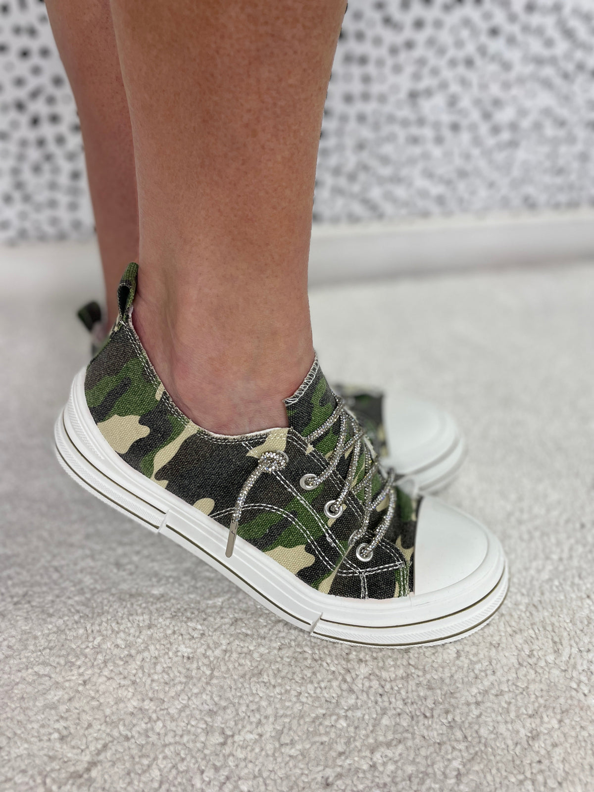 Aman Showstopper Camo Bling Lace Sneaker *Final Sale*