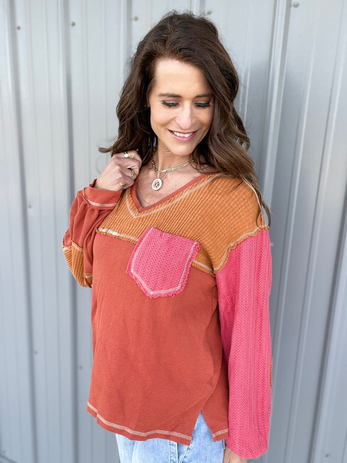 POL Take On The World Thermal Top In 2 Colors *Final Sale*