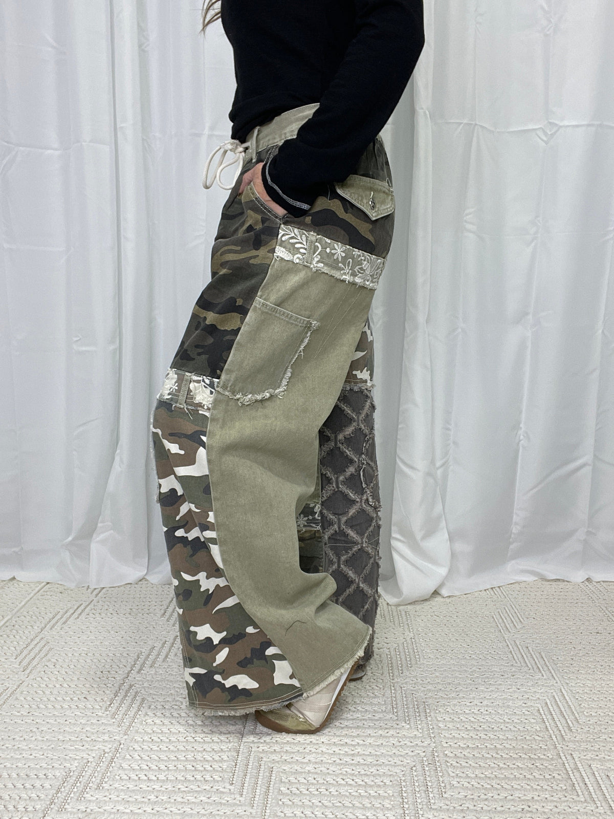POL Choose To Hold Me Roomy Fit Pants In 2 Colors