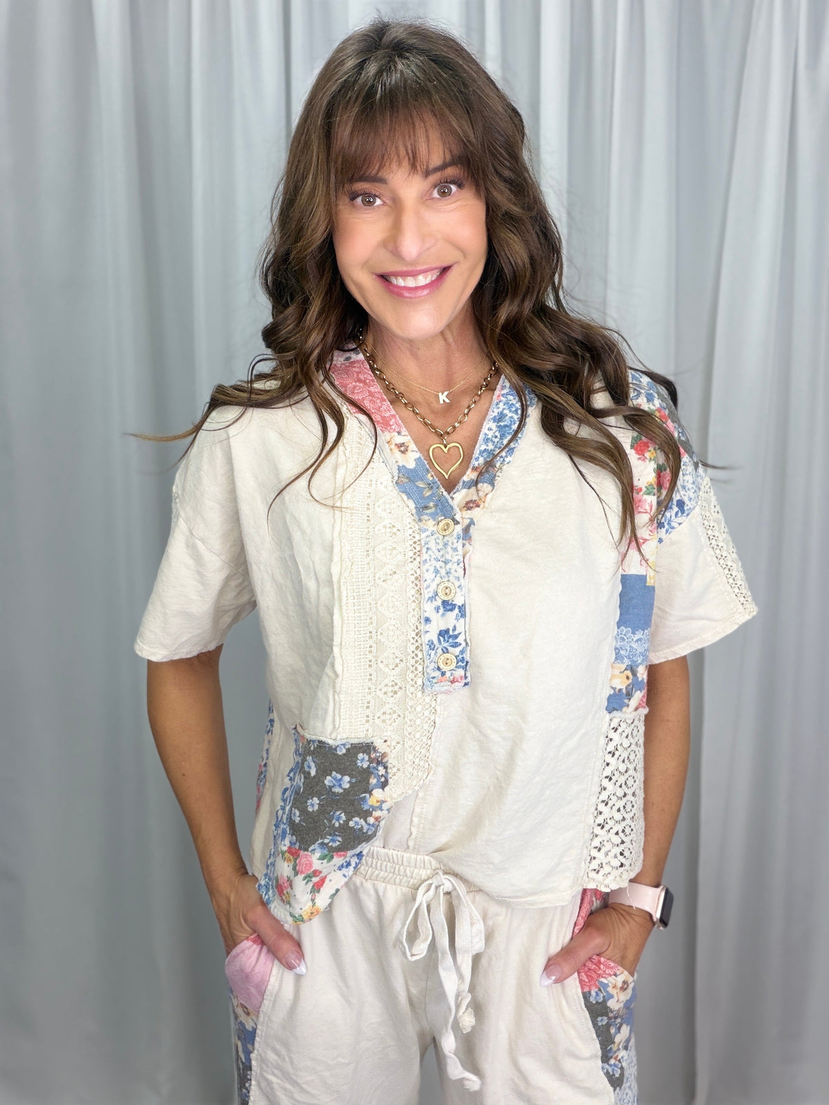 Timeless Tapestry Lace Bandana Blouse in 4 Colors