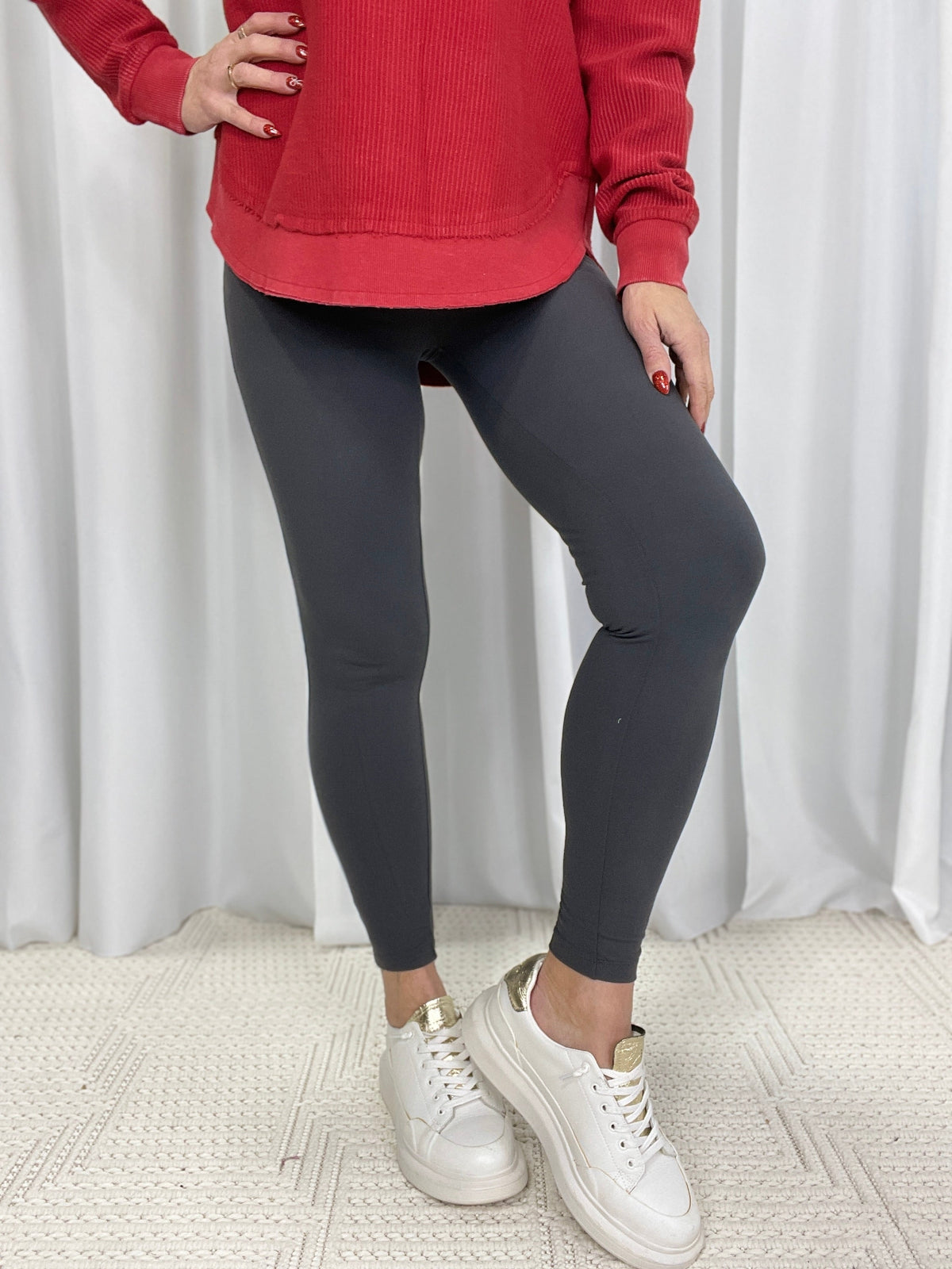 Everyday Grey Buttery Soft Leggings *Final Sale*