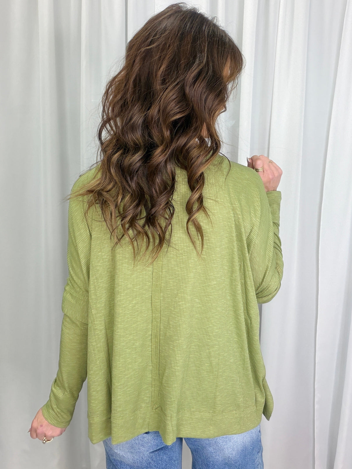 The Good Loop Rib Knit Oversized Top In 2 Colors *Final Sale*