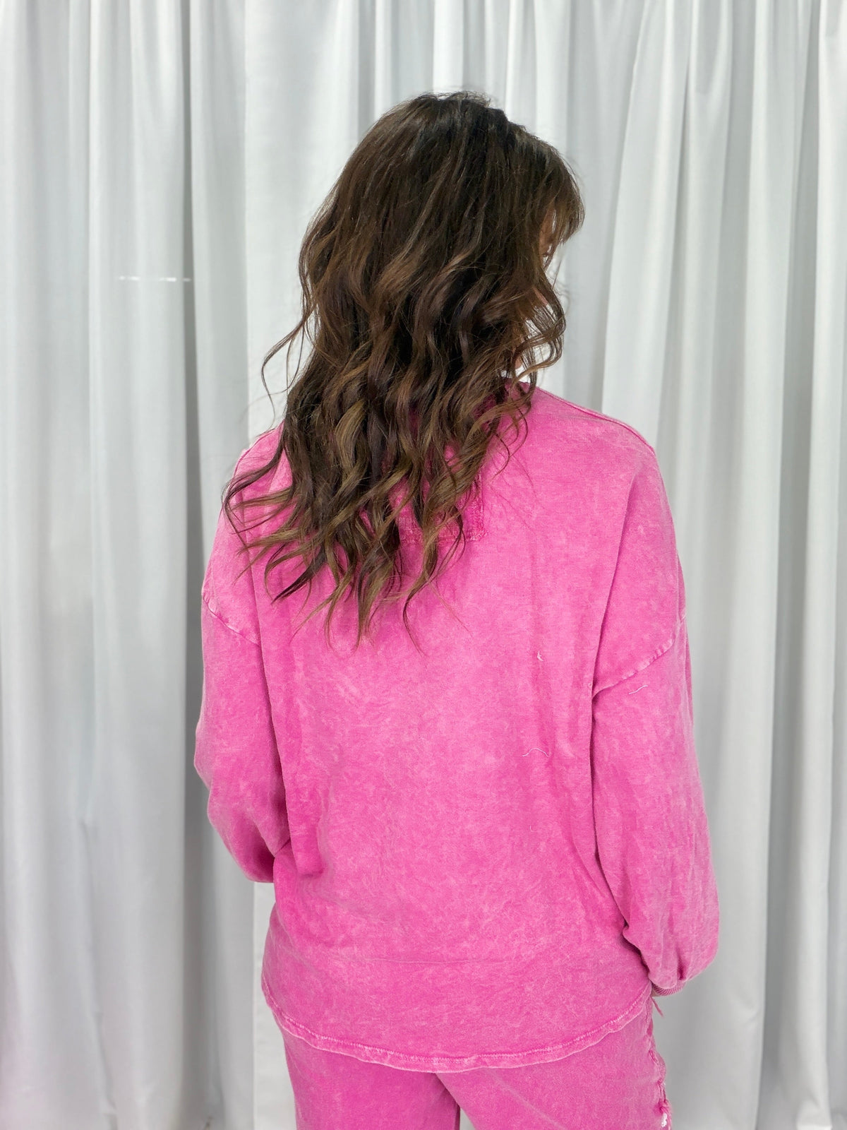 Day With You Mineral Washed Heart Sweatshirt In 3 Colors *Final Sale*