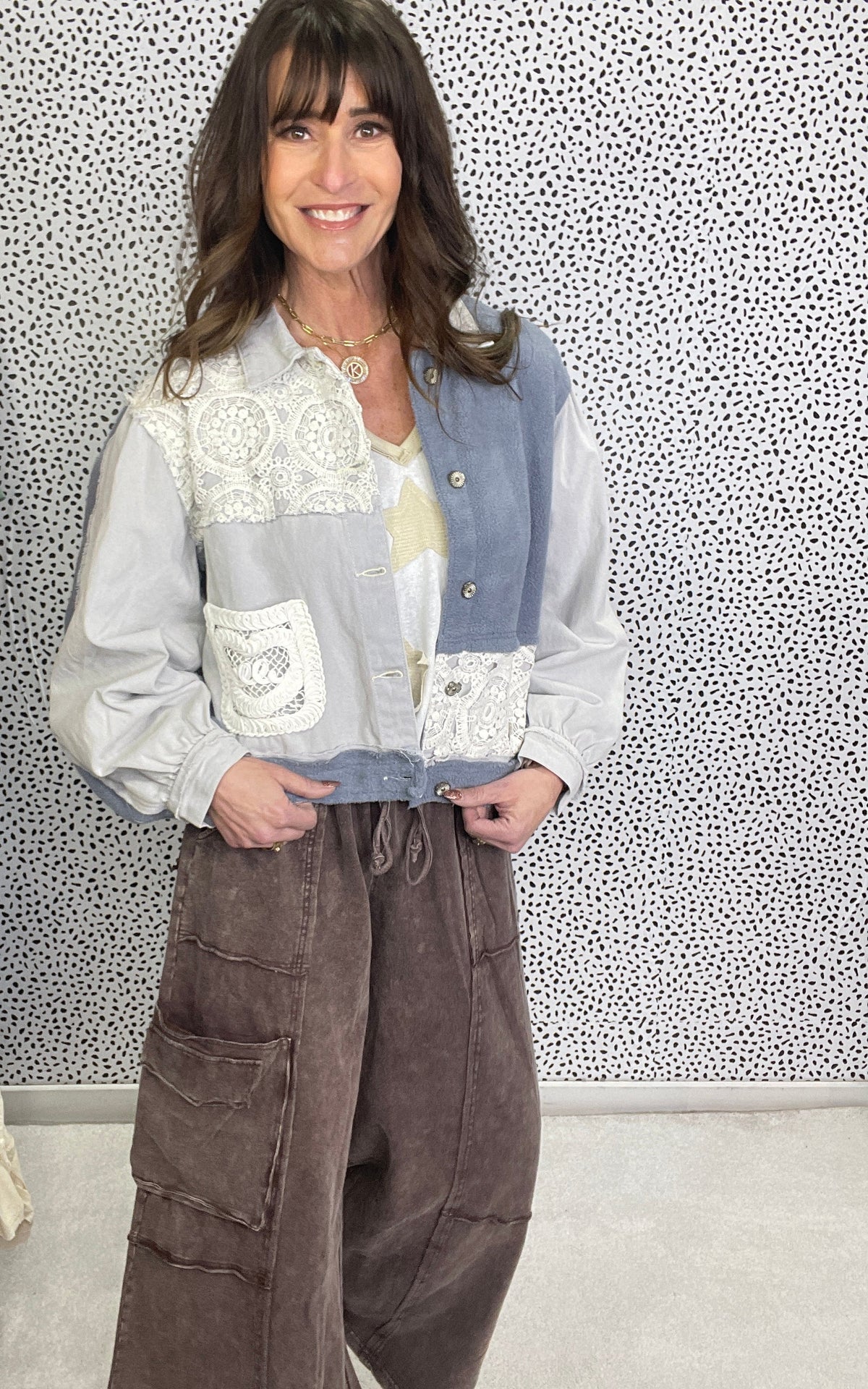 POL Faint Moonlight Crochet Detail Jacket In 3 Colors *Final Sale*
