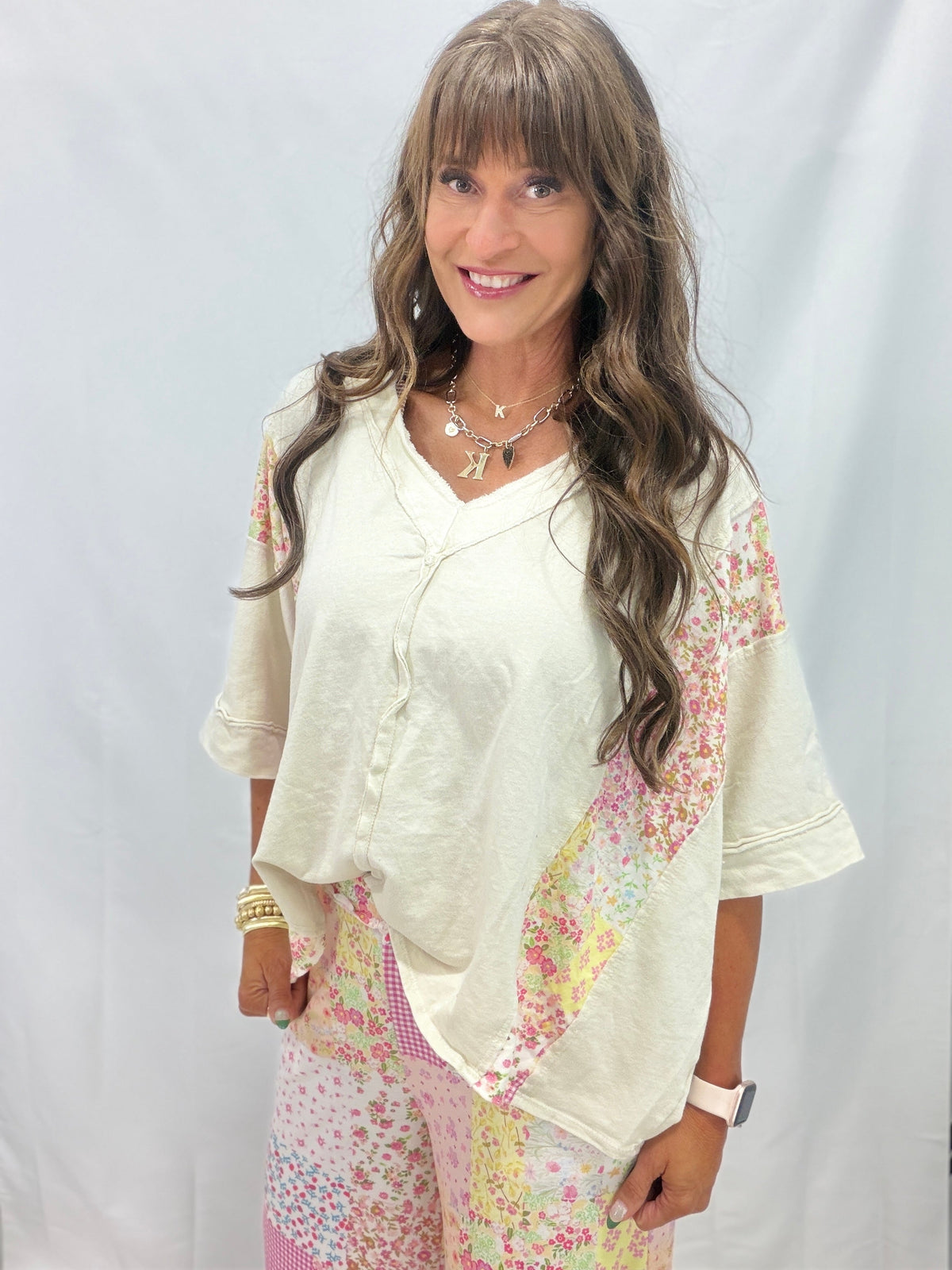 Floral Frolic Mineral Washed Spring Picnic Poncho In 4 Colors