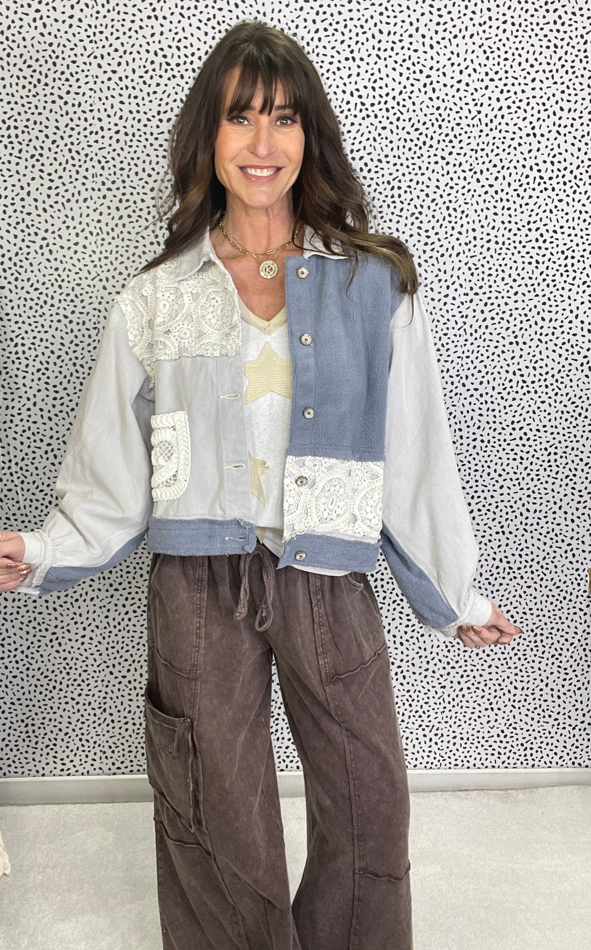 POL Faint Moonlight Crochet Detail Jacket In 3 Colors *Final Sale*