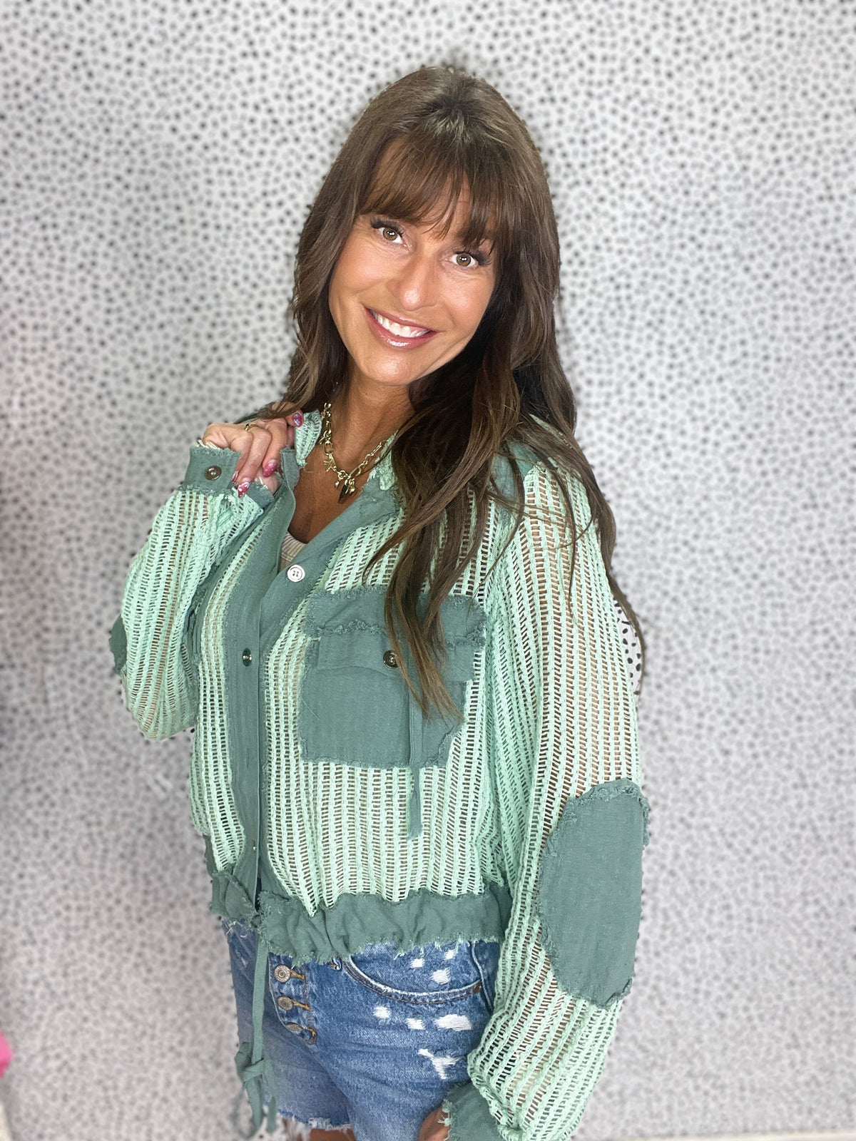 Pol Drift Sheer Hoodie Top in 3 Colors