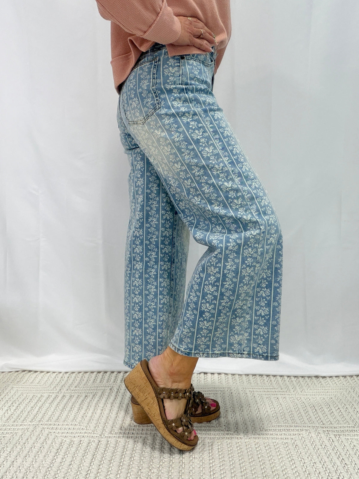 Dare To Keep Dreaming Wide Leg Pants In Denim